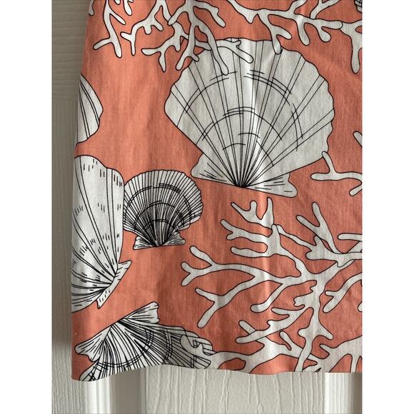 Skirtin Around Womens 10 Coral Pink Shell‎ Skirt Coastal Vacation - Picture 2 of 3